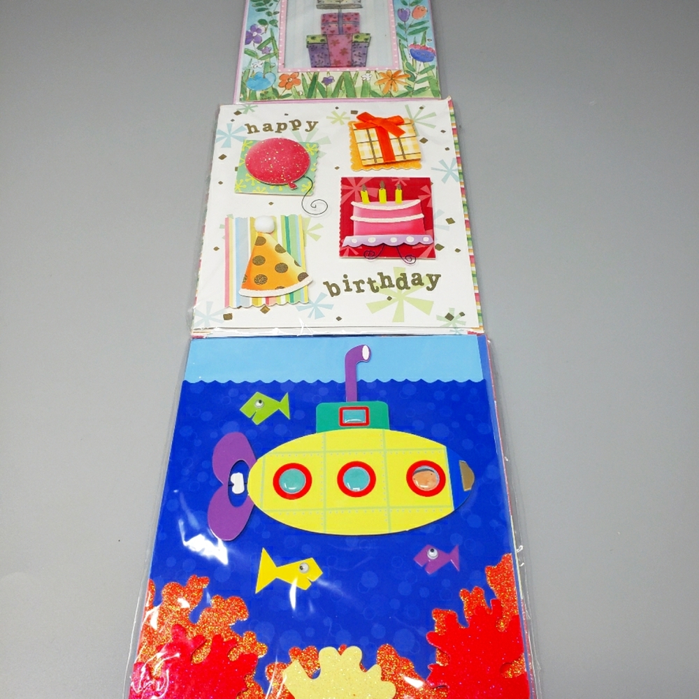 Set Of 3 Happy Birthday Cards